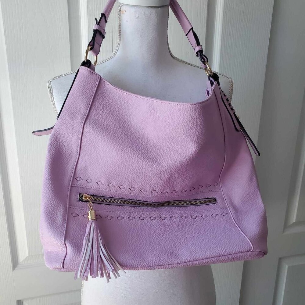 Women's Large Lilac Lavender Shoulder Bag Purse NWT by Alyssa